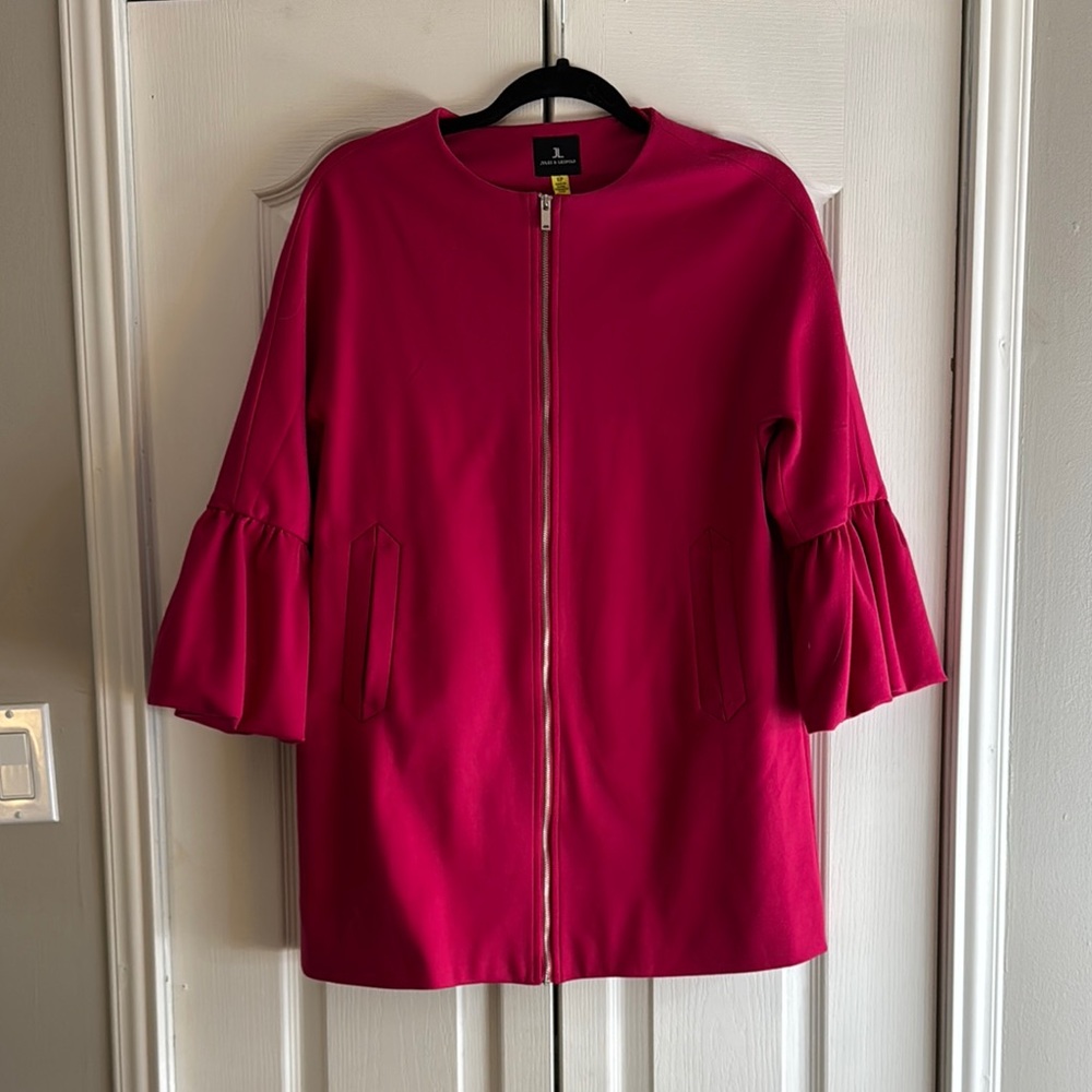 Chic Pink Zip-Up Jacket